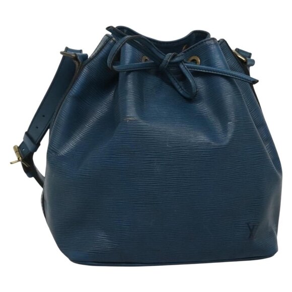 LOUIS VUITTON Epi Petit Noe Shoulder Bag Blue LV Auth - Picture 1 of 16